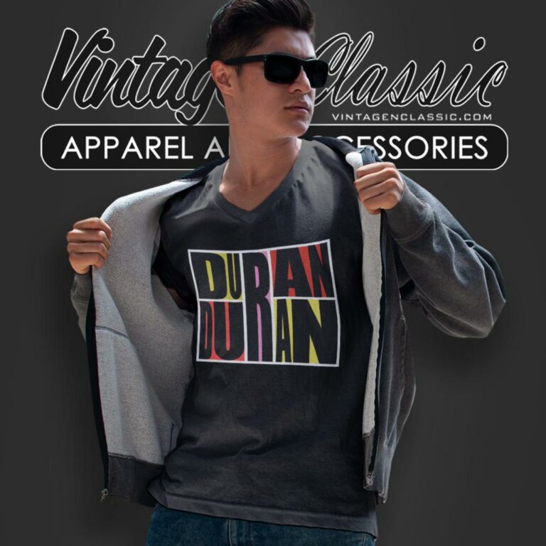 Vintage Duran Duran Retro Rock Music V Neck TShirt Vintage Duran Duran Retro Rock Music V Neck TShirt