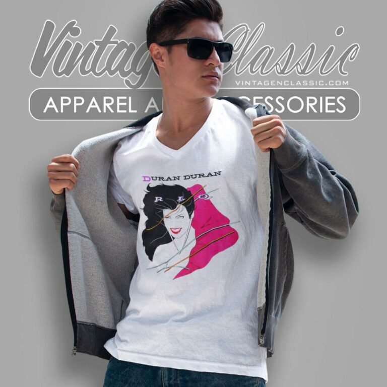Vintage Duran Duran Rio V Neck TShirt Vintage Duran Duran Rio V Neck TShirt