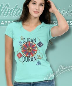 Vintage Duran Duran Shirt Seven And The Ragged Tiger Tour V Neck TShirt 1