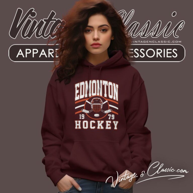 Vintage Edmonton Oiler Hockey Hoodie Vintage Edmonton Oiler Hockey Hoodie