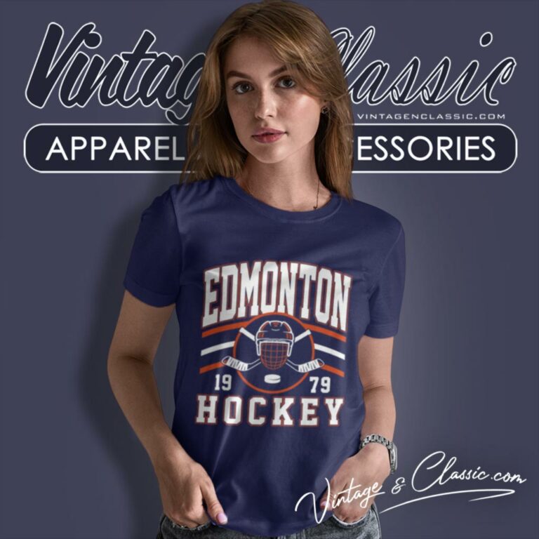 Vintage Edmonton Oiler Hockey Women T Shirt Vintage Edmonton Oiler Hockey Women T Shirt