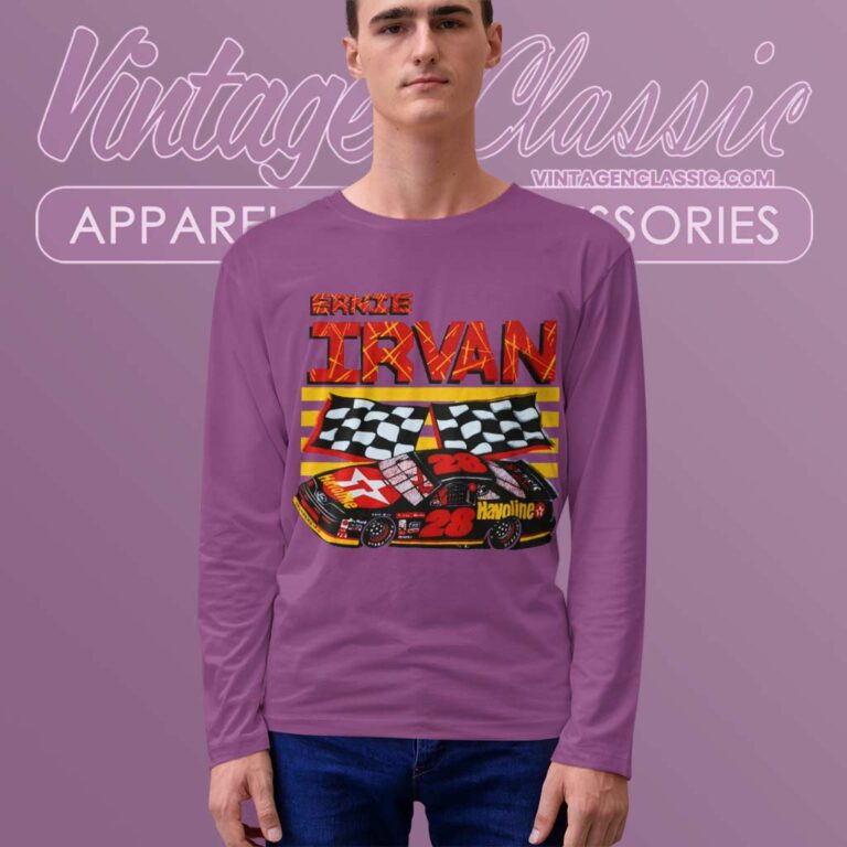 Vintage Ernie Irvan 28 Nascar Havoline Long Sleeve Tee Vintage Ernie Irvan 28 Nascar Havoline Long Sleeve Tee