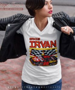 Vintage Ernie Irvan 28 Nascar Havoline V Neck TShirt