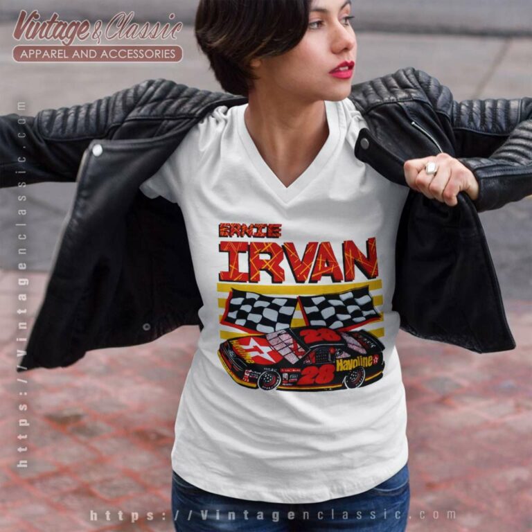 Vintage Ernie Irvan 28 Nascar Havoline V Neck TShirt Vintage Ernie Irvan 28 Nascar Havoline V Neck TShirt