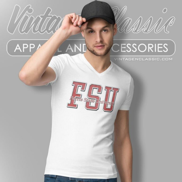 Vintage Ferris State University Fsu V Neck TShirt Vintage Ferris State University Fsu V Neck TShirt
