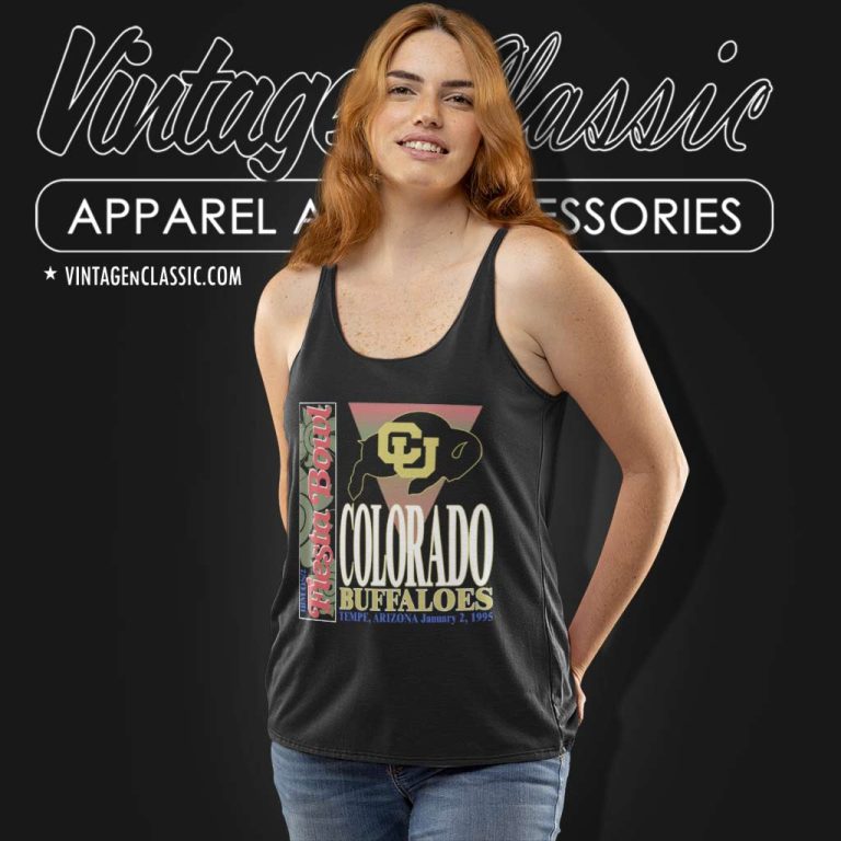 Vintage Fiesta Bowl University Of Colorado Buffaloes Tank Top Racerback Vintage Fiesta Bowl University Of Colorado Buffaloes Tank Top Racerback