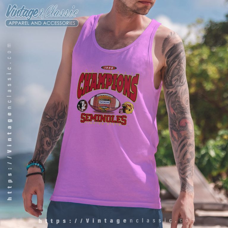 Vintage Florida State University 1990s 90s Fsu Seminoles Tank Top Racerback Vintage Florida State University 1990s 90s Fsu Seminoles Tank Top Racerback