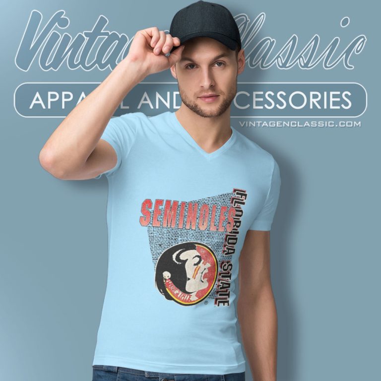 Vintage Florida State University Seminoles V Neck TShirt 1 Vintage Florida State University Seminoles V Neck TShirt 1