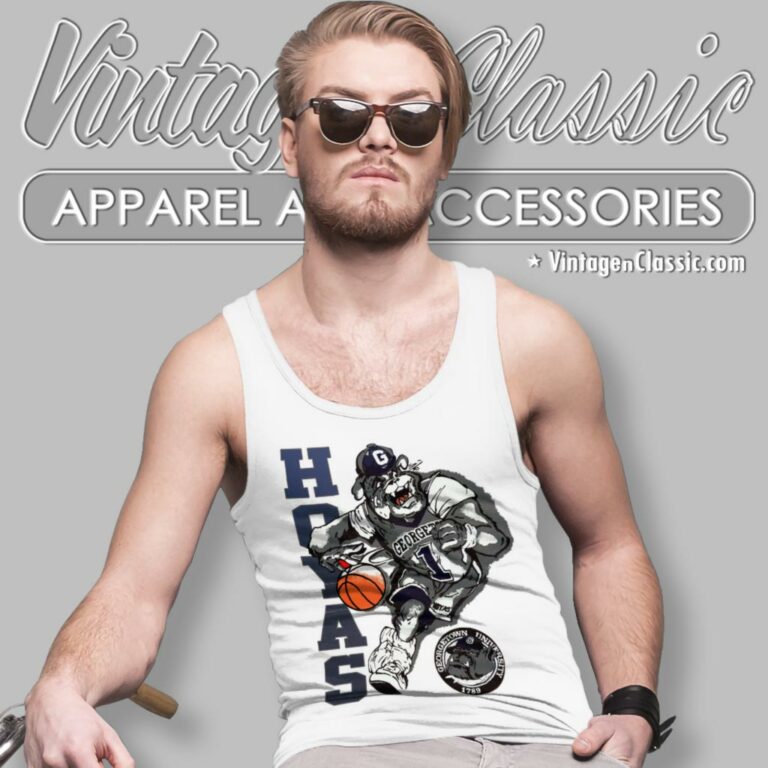 Vintage Georgetown Hoyas University Washington Tank Top Racerback Vintage Georgetown Hoyas University Washington Tank Top Racerback