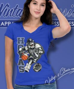 Vintage Georgetown Hoyas University Washington V Neck TShirt