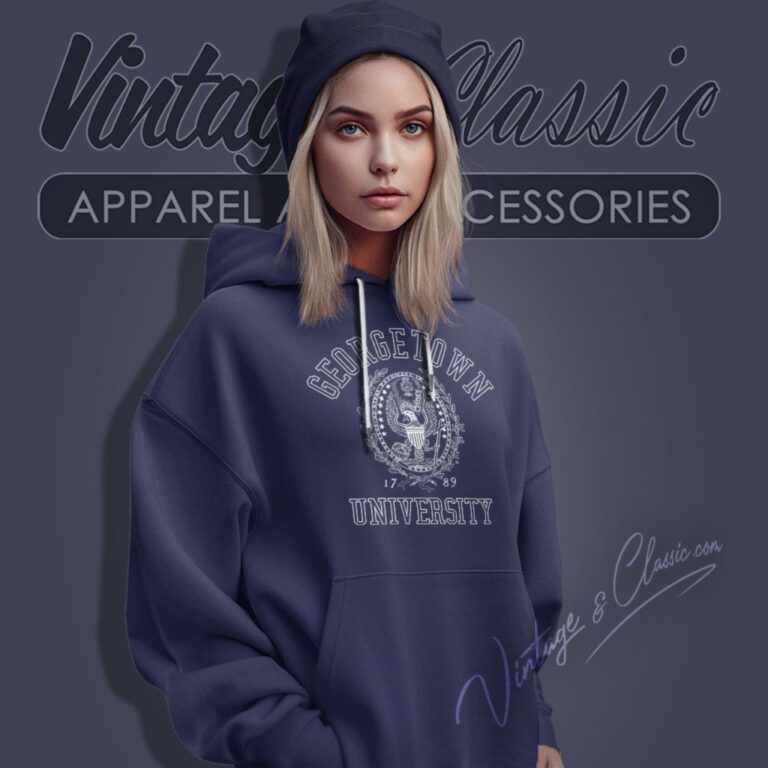 Vintage Georgetown University Logo Hoodie Vintage Georgetown University Logo Hoodie