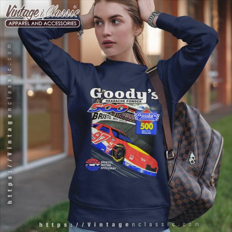 Vintage Goodys Bristol 500 Graphic Nascar Sweatshirt Vintage Goodys Bristol 500 Graphic Nascar Sweatshirt