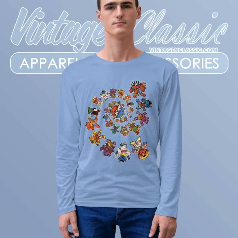 Vintage Grateful Dead International Dancing Bears Shirt Long Sleeve Vintage Grateful Dead International Dancing Bears Shirt Long Sleeve