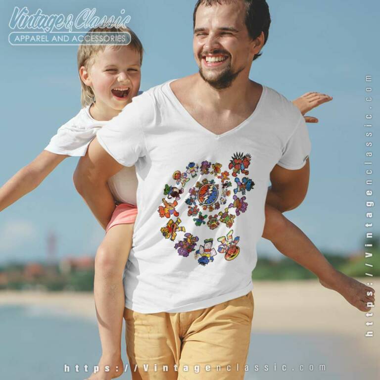 Vintage Grateful Dead International Dancing Bears Shirt V neck Vintage Grateful Dead International Dancing Bears Shirt V neck