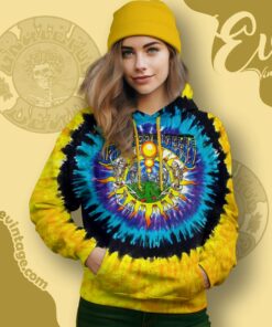 Vintage Grateful Dead Tie-dye Shirt Summer Tour 1991 6 Vintage Grateful Dead Tie dye Shirt Summer Tour 1991 Hoodie