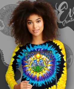 Vintage Grateful Dead Tie-dye Shirt Summer Tour 1991 5 Vintage Grateful Dead Tie dye Shirt Summer Tour 1991 Long Sleeve Tee
