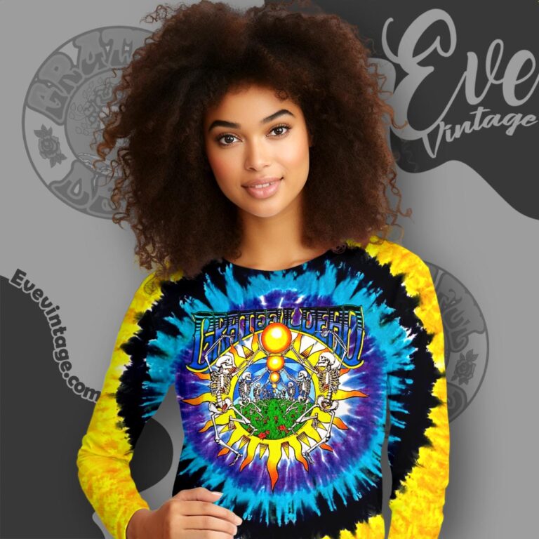 Vintage Grateful Dead Tie dye Shirt Summer Tour 1991 Long Sleeve Tee Vintage Grateful Dead Tie dye Shirt Summer Tour 1991 Long Sleeve Tee