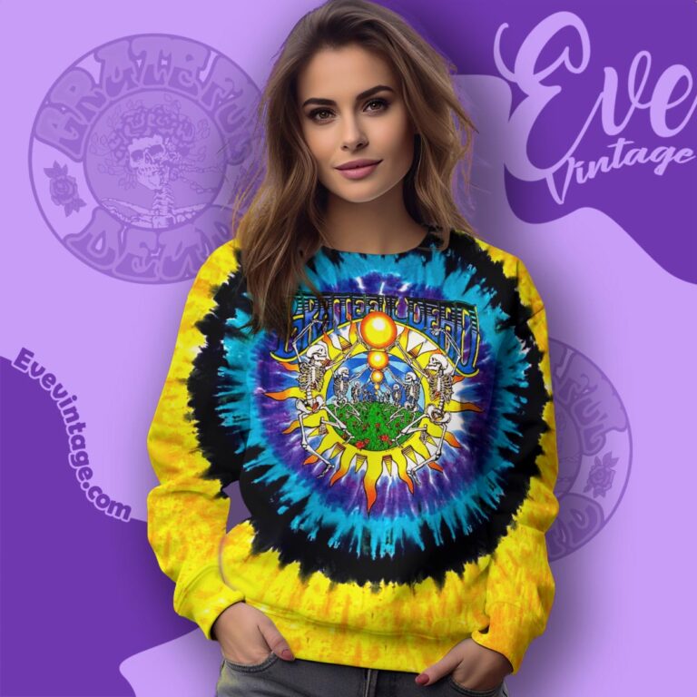 Vintage Grateful Dead Tie dye Shirt Summer Tour 1991 Sweatshirt Vintage Grateful Dead Tie dye Shirt Summer Tour 1991 Sweatshirt
