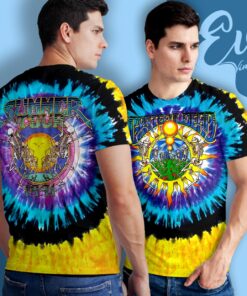 Vintage Grateful Dead Tie-dye Shirt Summer Tour 1991 7 Vintage Grateful Dead Tie dye Shirt Summer Tour 1991 Tie dye T Shirt