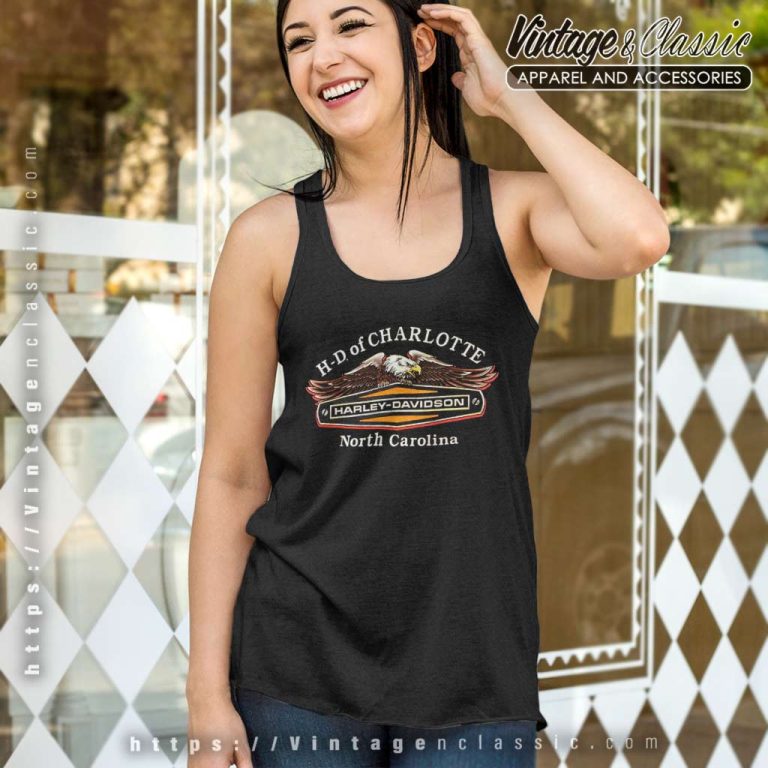 Vintage Harley Davidson 1997 Charlotte North Carolina Biker Graph Tank Top Racerback Vintage Harley Davidson 1997 Charlotte North Carolina Biker Graph Tank Top Racerback