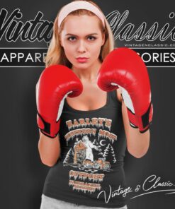 Vintage Harley Davidson Motorcycle Alaska North Pole Polar Bear Tank Top Racerback