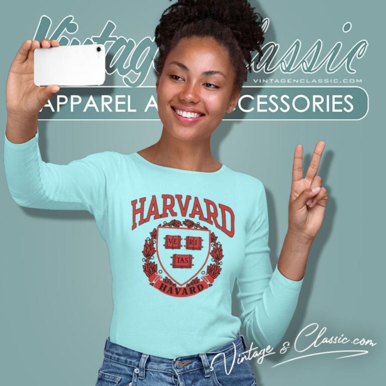 Vintage Harvard University Logo Long Sleeve Tee Vintage Harvard University Logo Long Sleeve Tee