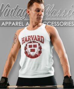 Vintage Harvard University Logo Tank Top Racerback