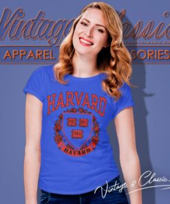 Vintage Harvard University Logo Women T Shirt
