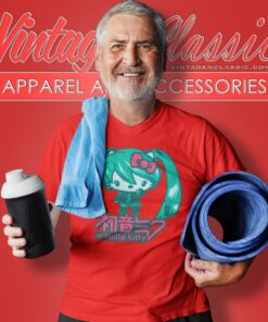 Vintage Hello Kitty Hatsune Miku V Neck TShirt