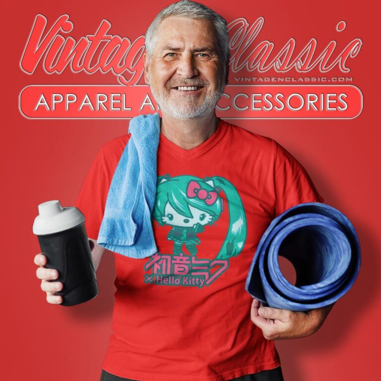 Vintage Hello Kitty Hatsune Miku V Neck TShirt Vintage Hello Kitty Hatsune Miku V Neck TShirt