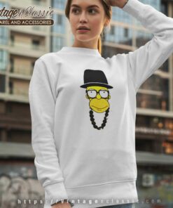 Vintage Homer Simpsons Run Dmc Bootleg Spoof Sweatshirt