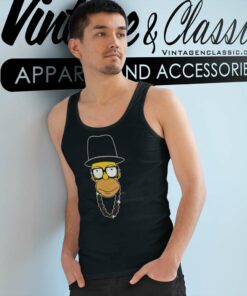 Vintage Homer Simpsons Run Dmc Bootleg Spoof Tank Top Racerback