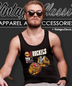 Vintage Houston Rockets Back To Back Champions Tank Top Racerback