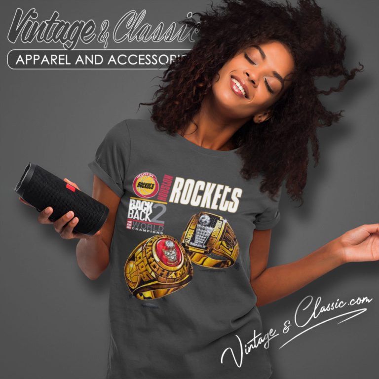 Vintage Houston Rockets Back To Back Champions Women T Shirt Vintage Houston Rockets Back To Back Champions Women T Shirt