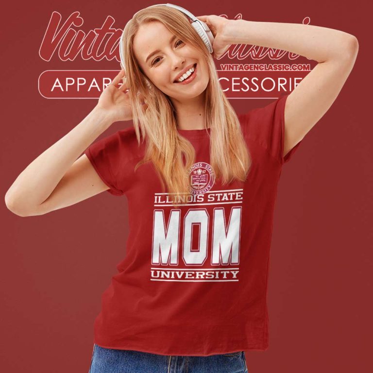 Vintage Illinois State University Mom Women TShirt Vintage Illinois State University Mom Women TShirt