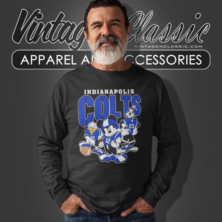 Vintage Indianapolis Colts Disney Nfl Long Sleeve Tee Vintage Indianapolis Colts Disney Nfl Long Sleeve Tee