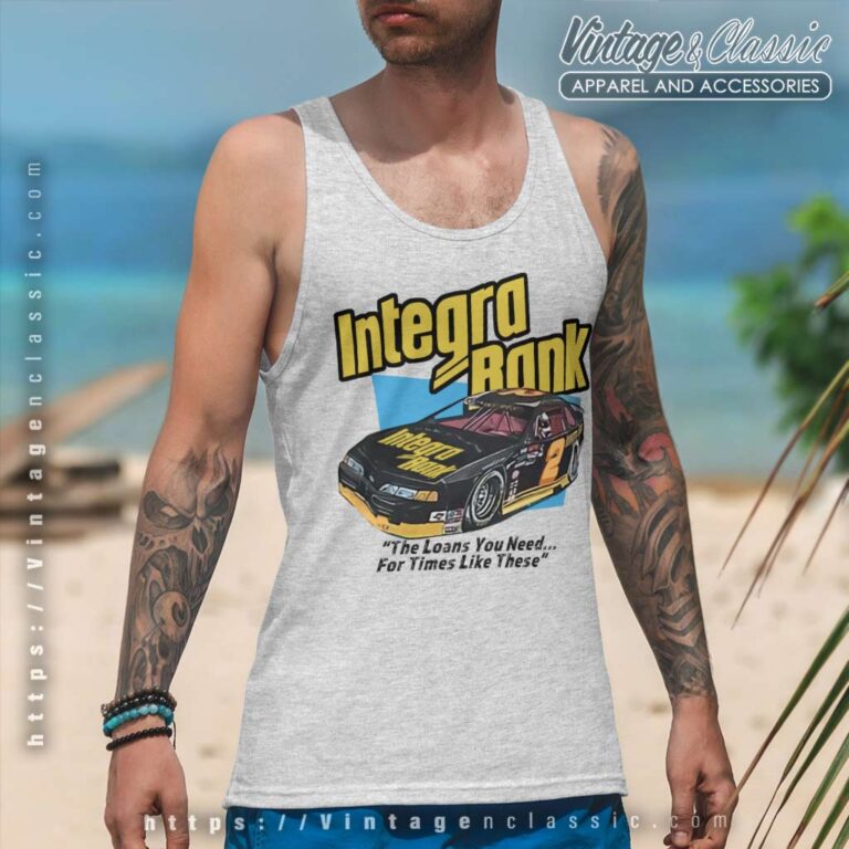 Vintage Integra Bank 2 Nascar Tank Top Racerback Vintage Integra Bank 2 Nascar Tank Top Racerback