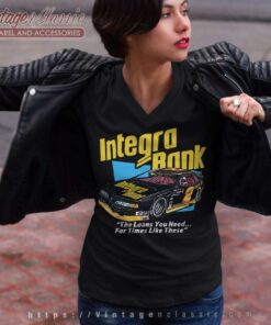 Vintage Integra Bank 2 Nascar V Neck TShirt