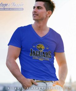 Vintage Jacksonville Jaguars Football Shirt 5 Vintage Jacksonville Jaguars Football V Neck TShirt
