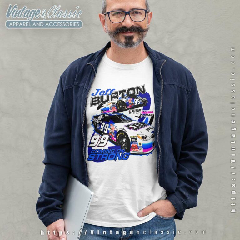 Vintage Jeff Burton 99 Nascar Racing Long Sleeve Tee Vintage Jeff Burton 99 Nascar Racing Long Sleeve Tee
