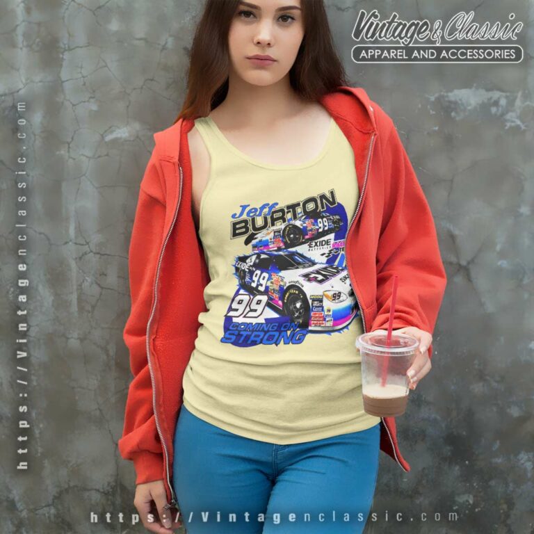 Vintage Jeff Burton 99 Nascar Racing Tank Top Racerback Vintage Jeff Burton 99 Nascar Racing Tank Top Racerback