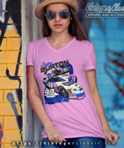 Vintage Jeff Burton 99 Nascar Racing V Neck TShirt