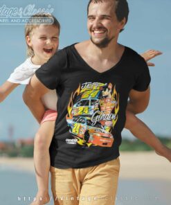 Vintage Jeff Gordon 24 Nascar Racing V Neck TShirt