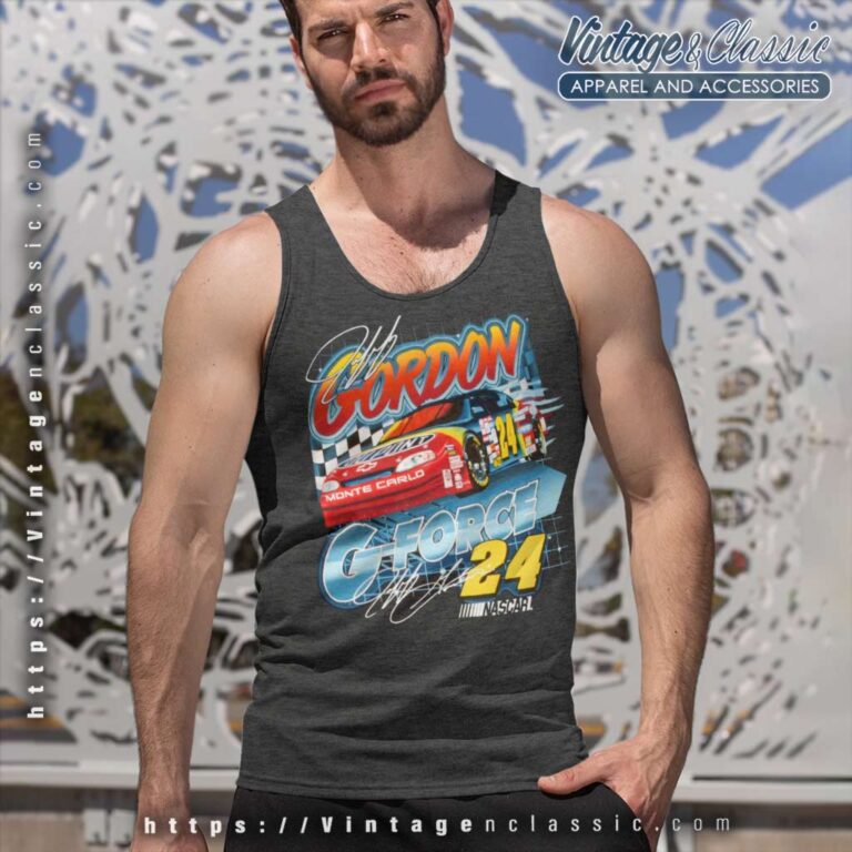 Vintage Jeff Gordon 24 Nascar Tank Top Racerback Vintage Jeff Gordon 24 Nascar Tank Top Racerback