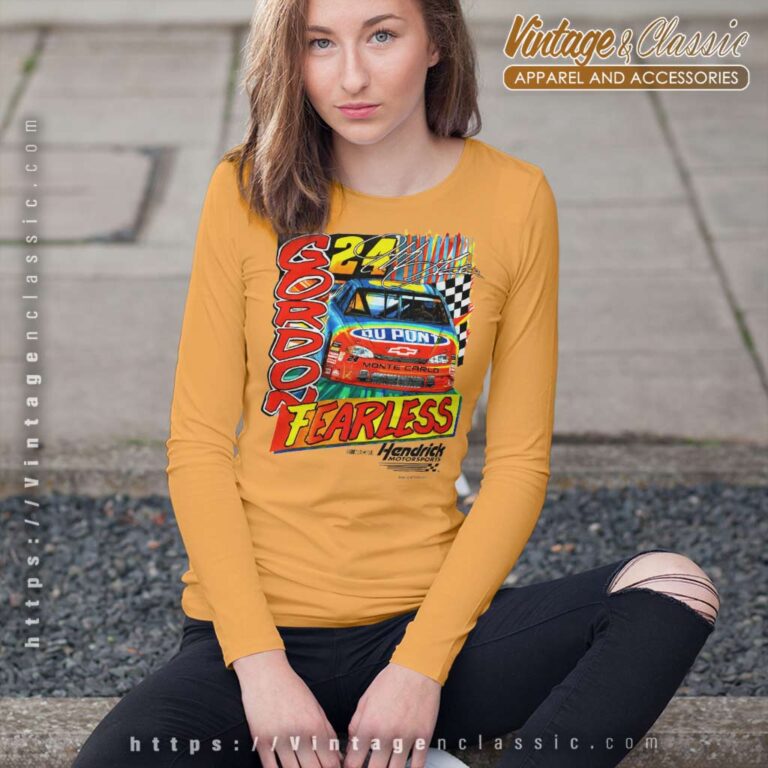 Vintage Jeff Gordon Fearless Dupont Nascar Long Sleeve Tee Vintage Jeff Gordon Fearless Dupont Nascar Long Sleeve Tee