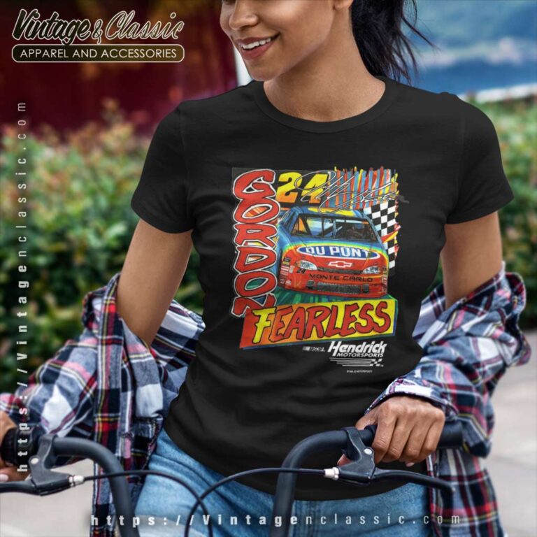 Vintage Jeff Gordon Fearless Dupont Nascar Women TShirt Vintage Jeff Gordon Fearless Dupont Nascar Women TShirt