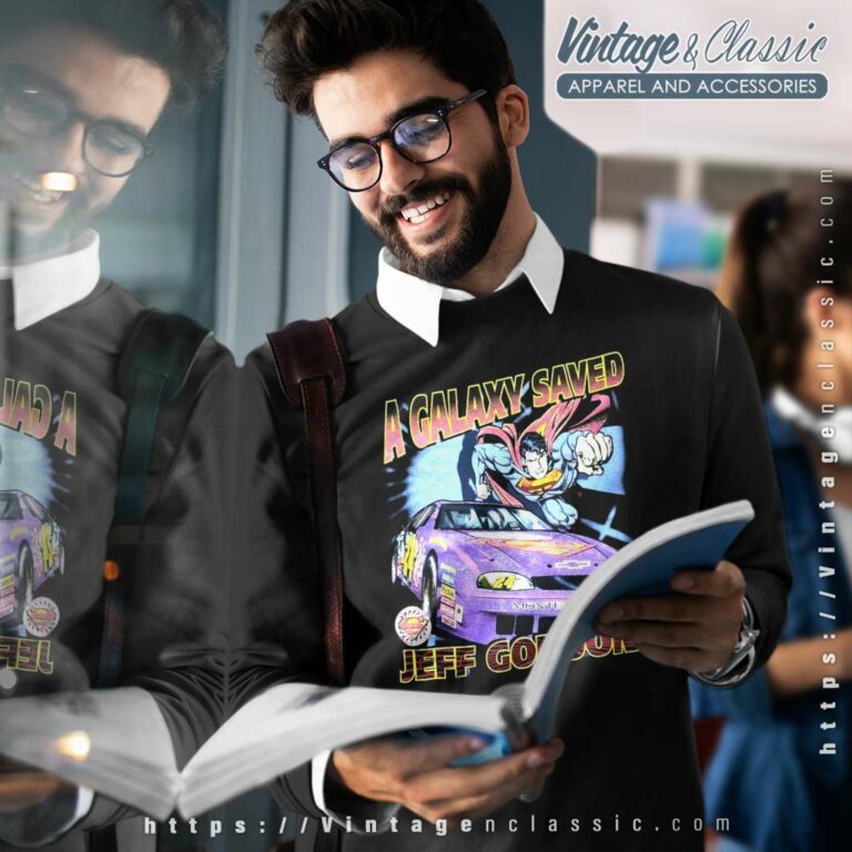 Vintage Jeff Gordon Nascar Superman Sweatshirt Vintage Jeff Gordon Nascar Superman Sweatshirt