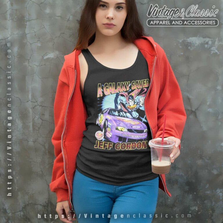 Vintage Jeff Gordon Nascar Superman Tank Top Racerback Vintage Jeff Gordon Nascar Superman Tank Top Racerback