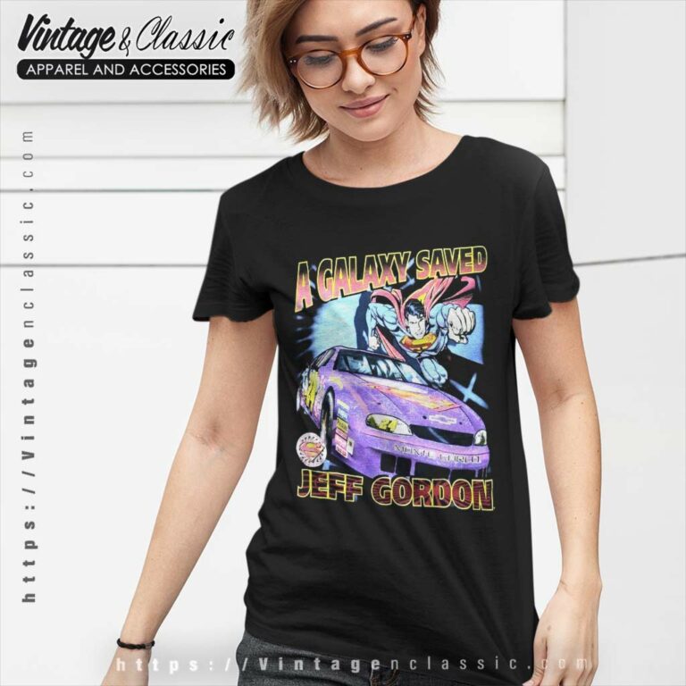 Vintage Jeff Gordon Nascar Superman Women TShirt Vintage Jeff Gordon Nascar Superman Women TShirt