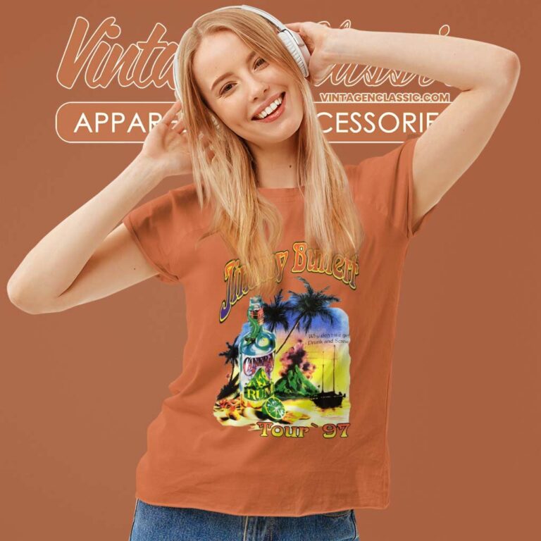 Vintage Jimmy Buffett 1997 Tour Women TShirt Vintage Jimmy Buffett 1997 Tour Women TShirt